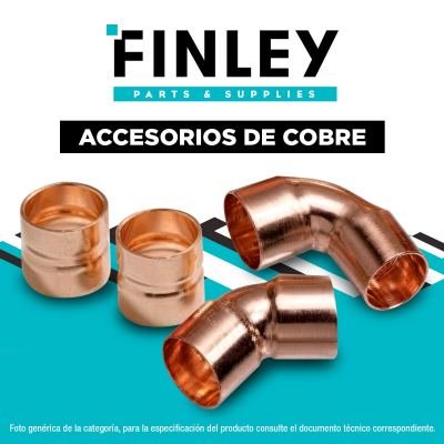Finley CODO DE COBRE 45 1-10UNxBOLSA