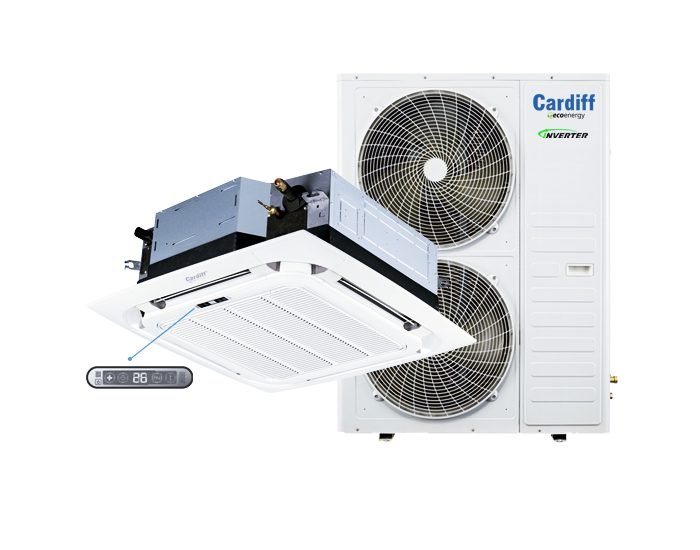 U.Evap.Cassette CARDIFF CTCC4IN-36H-FC 3HP-C/Rem.R-410 INVERTER