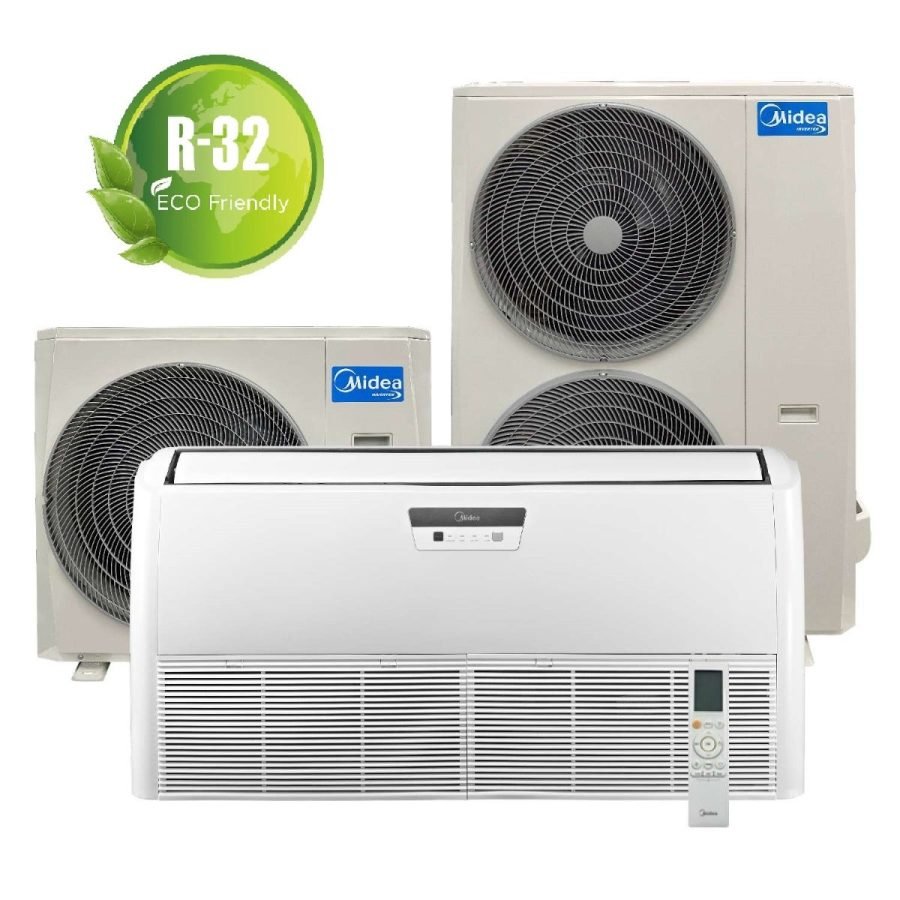 Midea Aire Acondicionado Tipo Consola Piso Techo Inverter - R-32 Frío Calor por Bomba 5 TR MPTVC-R057HN8-1A