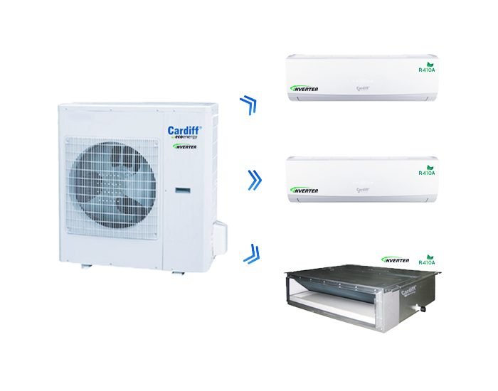 Unid.Int.B.Silueta Cardiff CMB4IN-12H 3000frig/h 3.5Kw frio calor