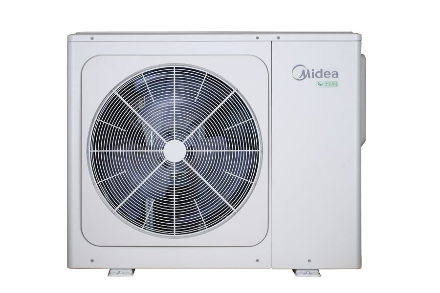 Midea Sistema Híbrido Bomba de Calor y Enfriadora de Agua para Aplicaciones de Aerotermia Residenciales y Comerciales Frío Calor 16 TR MHC-V16WD2N8-C-AR1