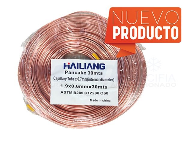 Rollo 30m Capilar Hailiang Diam.Int:0.70mm (1.9x0.6mm)