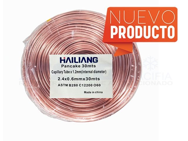 Rollo 30m Capilar Hailiang Diam.Int:1.20mm (2.4x0.6mm)