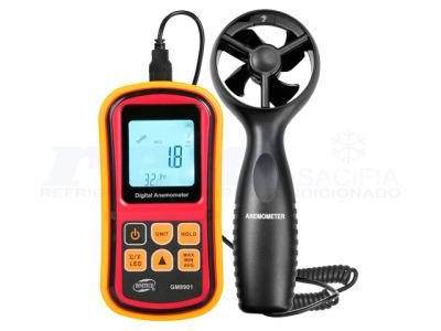 Termo Anemometro "MG" GM8901 0a45C 0a45m/s c/cable