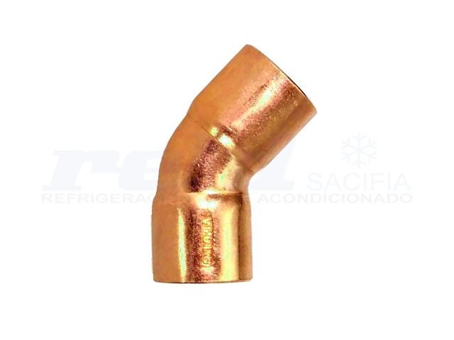 Curva de Cobre 1 1/4" 45ø p/soldar